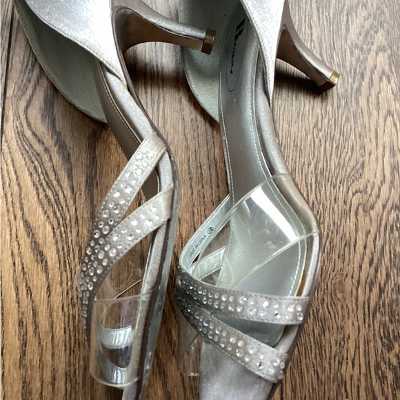 Browns Satin Wedding Pumps - Picture 5 of 6